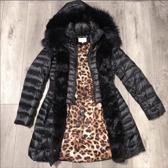 Laundry shelli segal fur lined hooded puffer coat - Picture 6 of 8